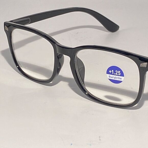1480 Colette 1.25 Black Reading Glasses Soft Butterfly Readers NWT - Picture 8 of 9